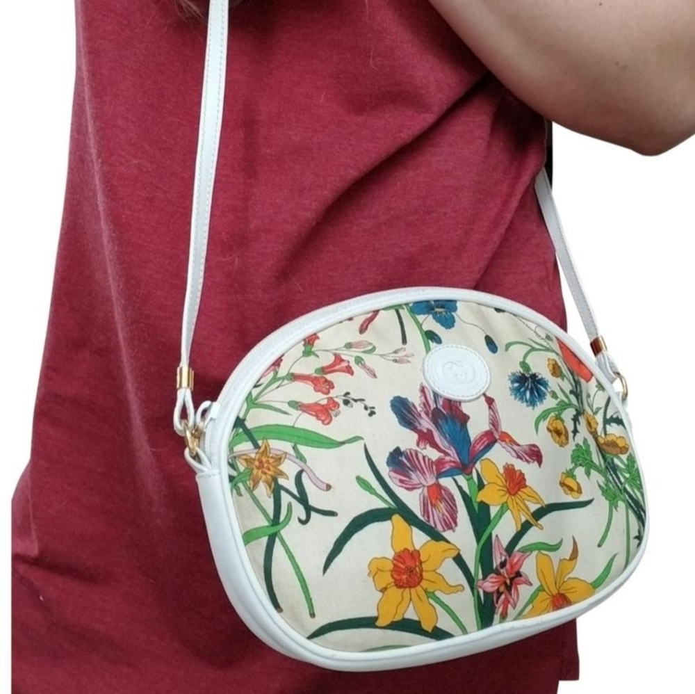 Authentic Vintage Gloral Gucci Crossbody Bag - Picture 1 of 12